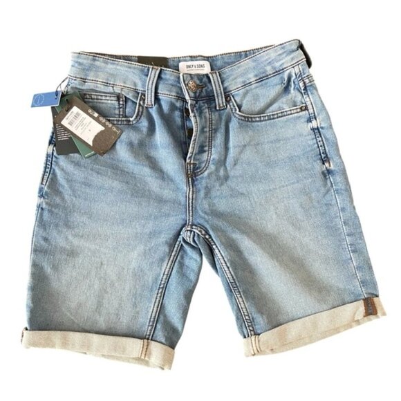 ONLY & SONS Other - ONLY & SONS Men's Blue Denim Shorts Slim Fit New With Tags Size Small